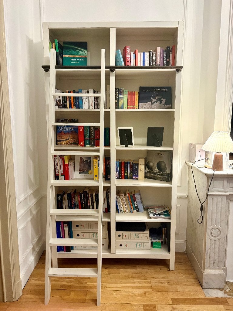 Lot de 2 grandes bibliothèques blanches, 25 à 50 cm, Avec tablette(s), Enlèvement ou Envoi, Comme neuf