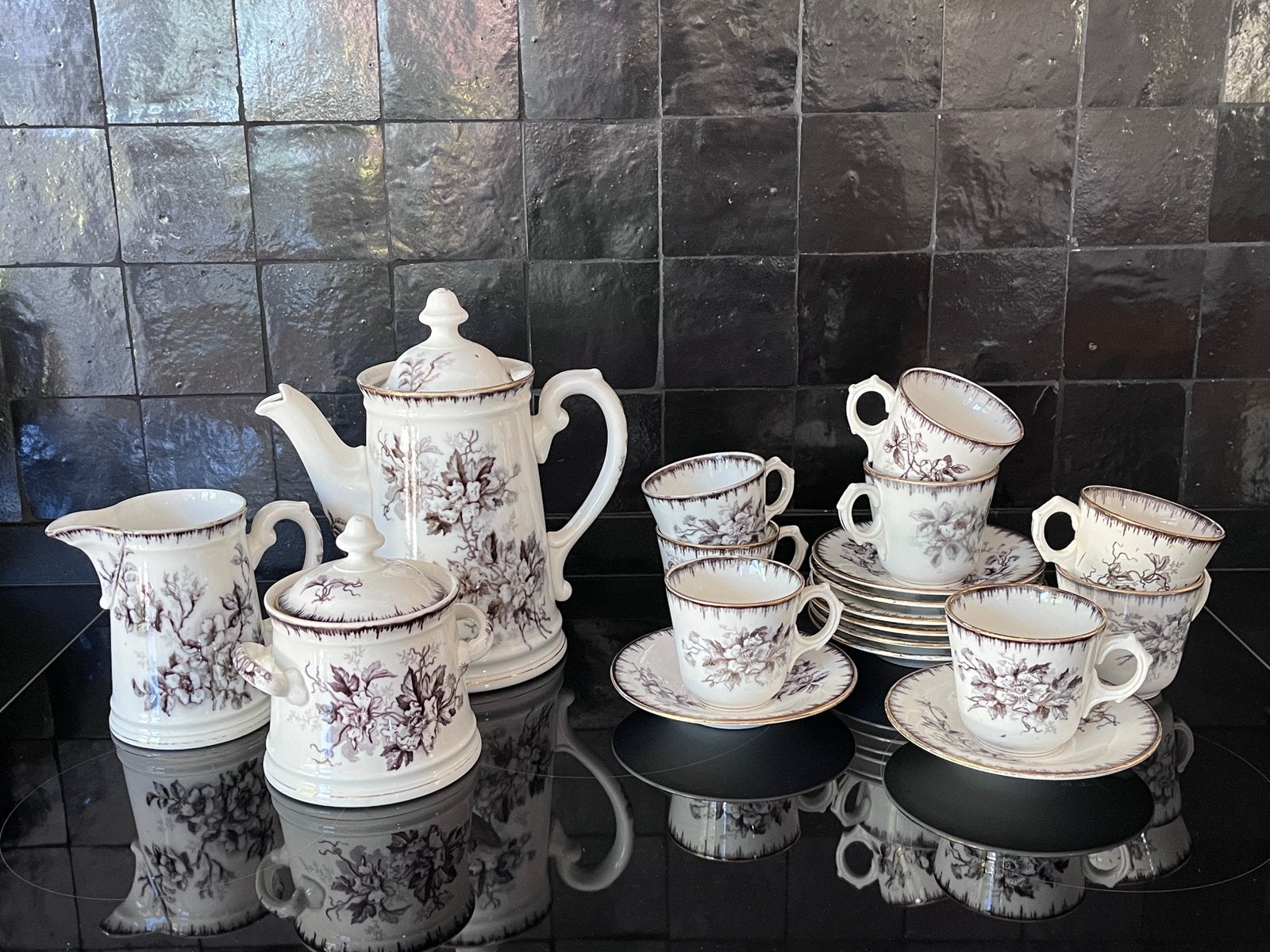 Koffieservies Olga van Société Céramique Maastricht, Antiek en Kunst, Ophalen of Verzenden