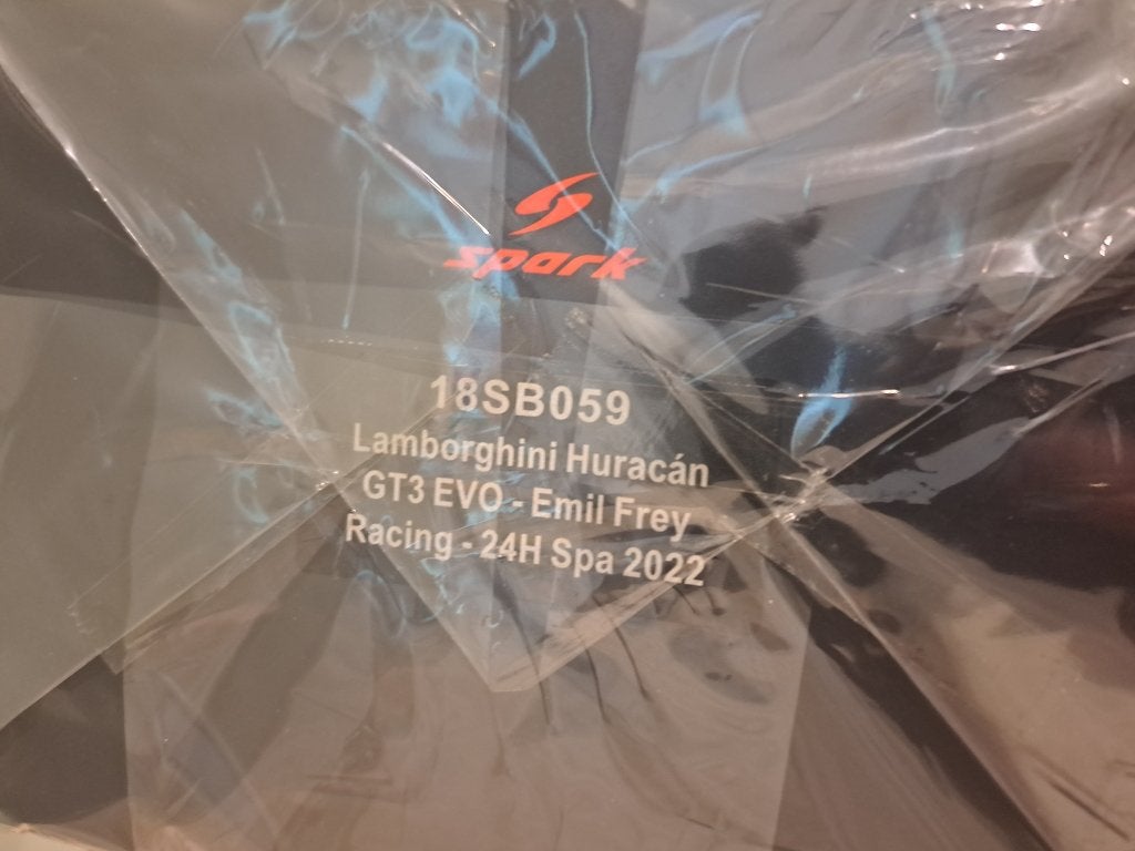 LAMBORGHINI HURACAN GT3 EVO 1:18 Spark 24H Spa 22 Emil Frey, Enlèvement ou Envoi, Neuf