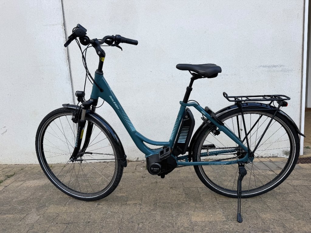 Elektrische fiets Raleigh Jersey, slechts 1480km, 47 à 51 cm, Enlèvement, Comme neuf, 50 km par batterie ou plus