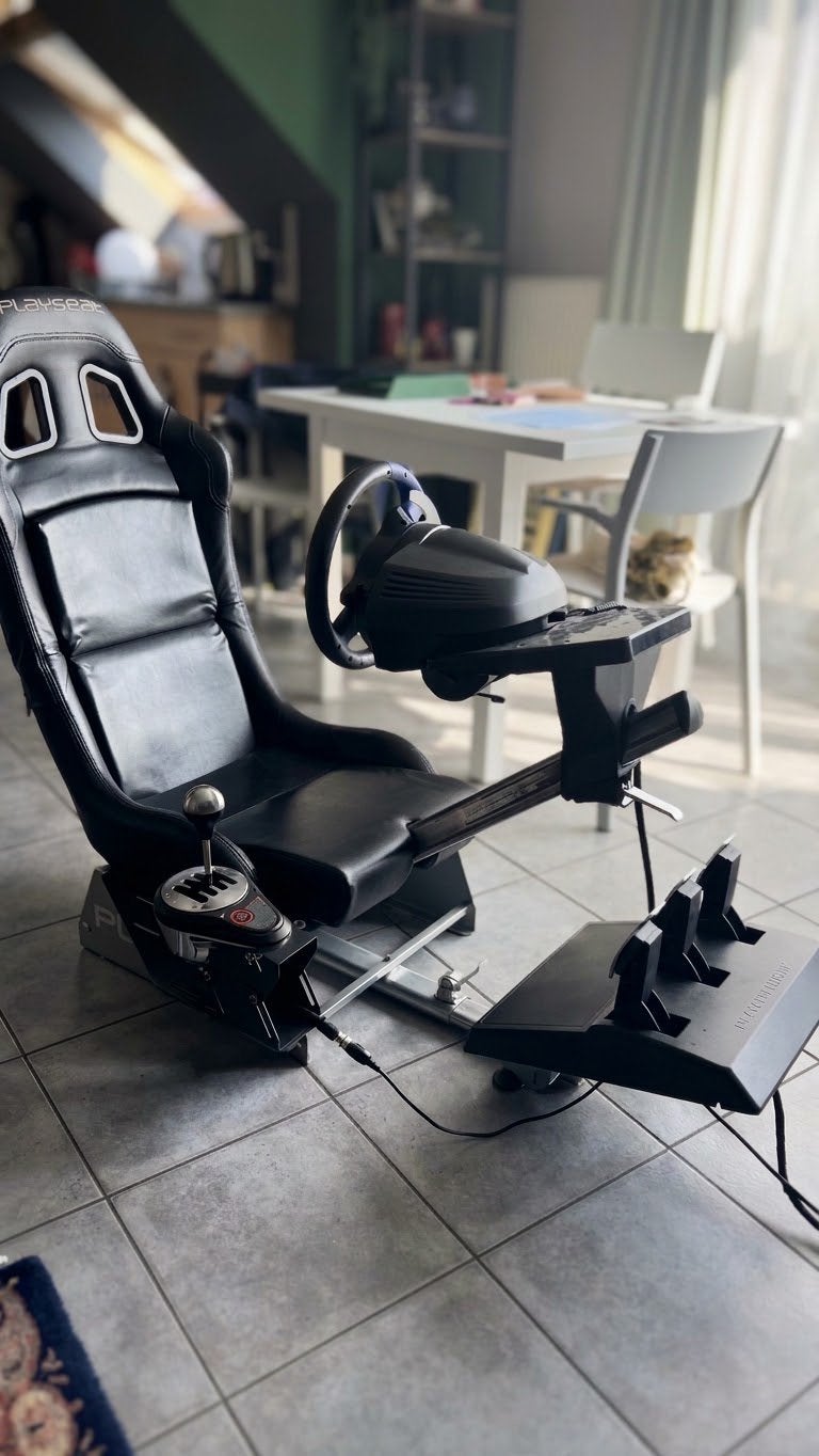 Opvouwbare Simrig: Playseat Evolution + Thrustmaster, Ophalen, Online, Gebruikt, 1 speler