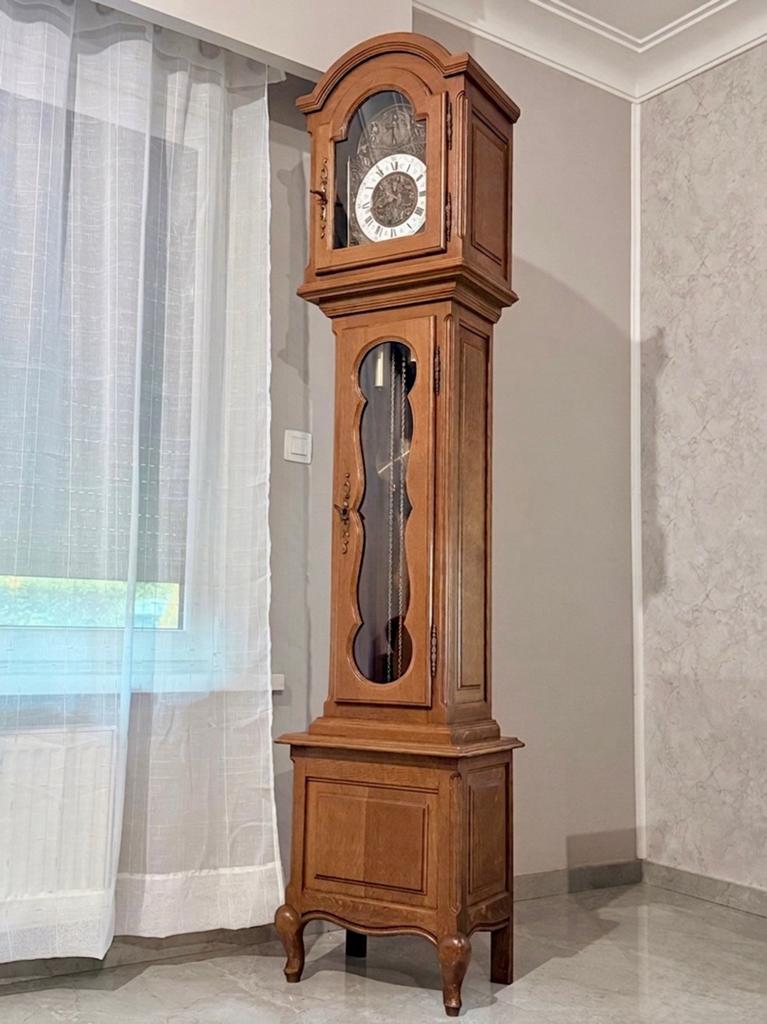 Hermle Tempus Fugit staande klok Horloge, Antiek en Kunst, Ophalen of Verzenden