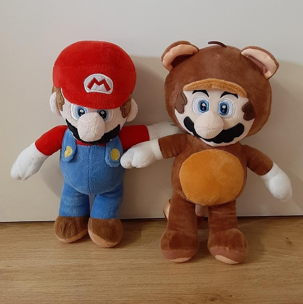 2x knuffel/pluche Super Mario Bros (als geheel of apart), Super Mario, Ophalen of Verzenden, Zo goed als nieuw, Middelgroot (20 tot 80 cm)
