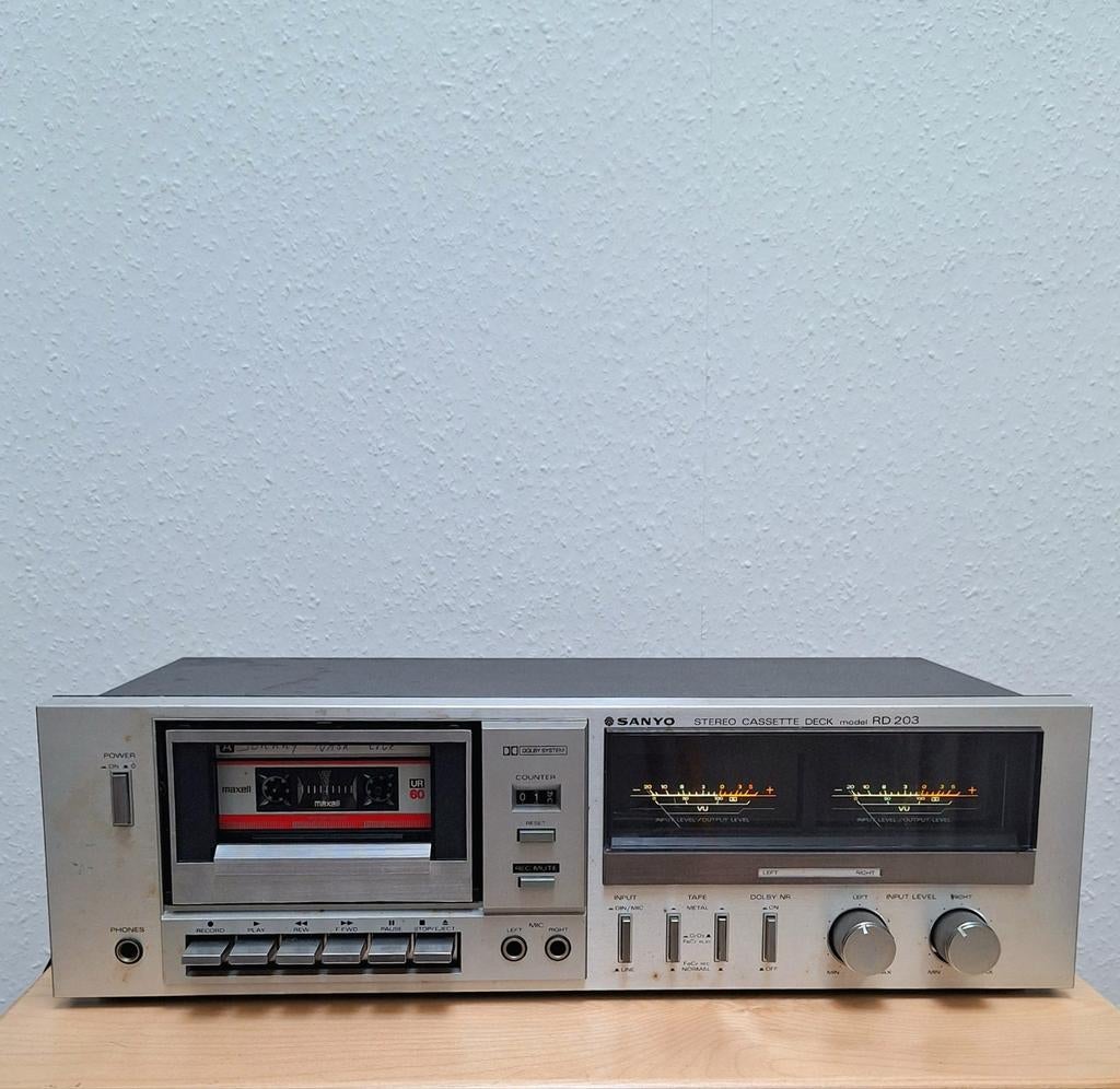 Sanyo RD203 stereo cassettedeck, Ophalen of Verzenden