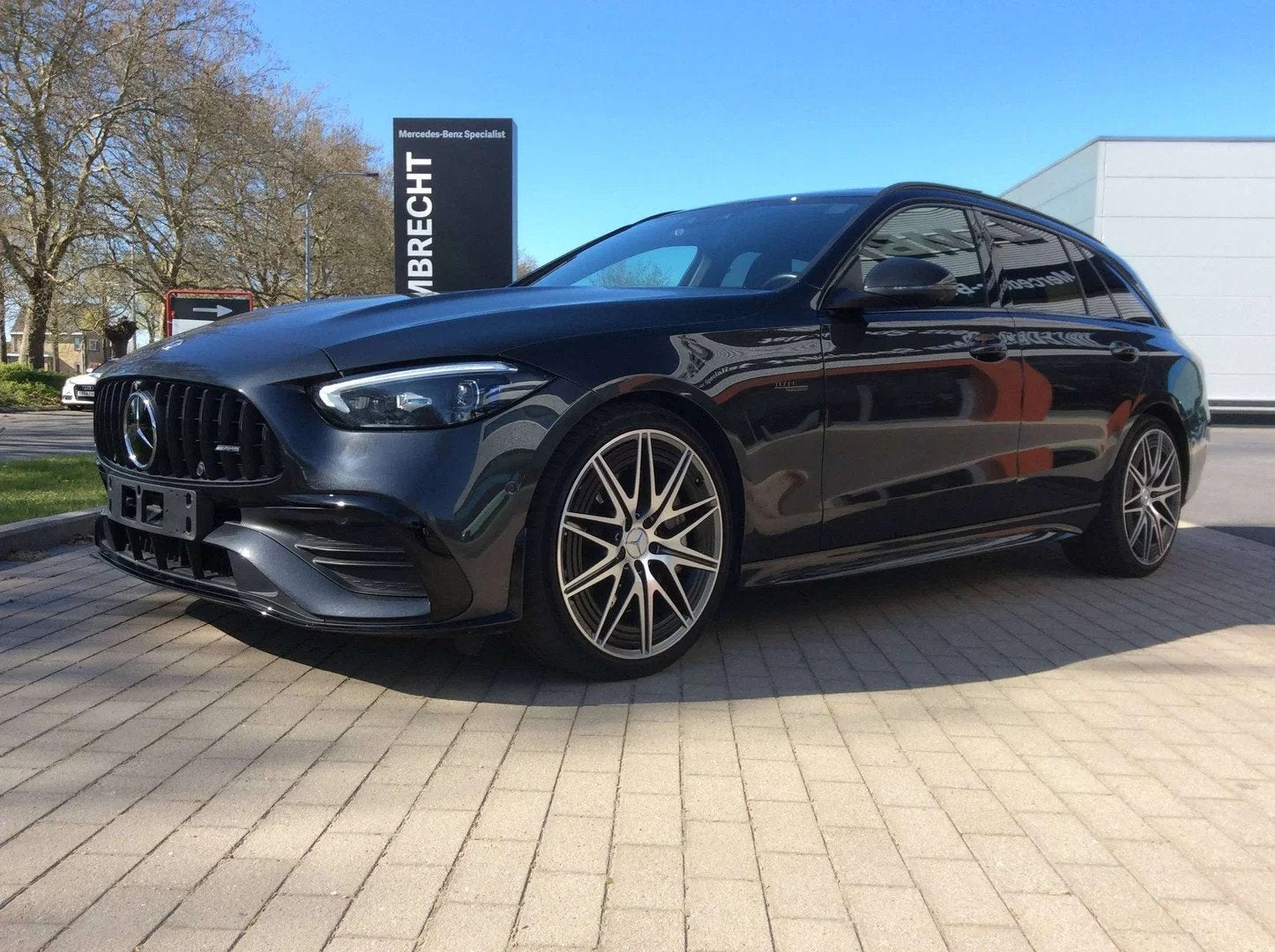 Mercedes-Benz C-CLASS 43 AMG C Break AMG 43 4-Matic * pano *, Autos, Cuir, Argent ou Gris, Achat, 408 ch