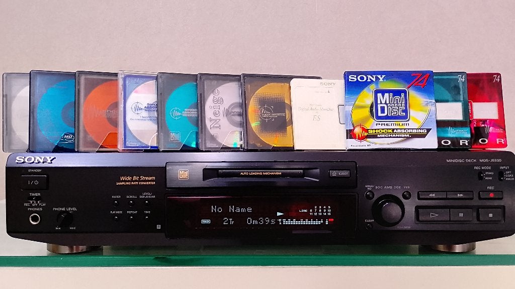 Mini-enregistreur Sony MDS JE520 + 11 disques MD., Enlèvement ou Envoi