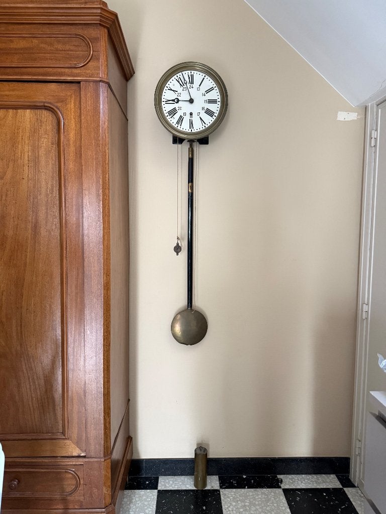 Hangklok vintage station, Antiek en Kunst, Antiek | Klokken, Ophalen