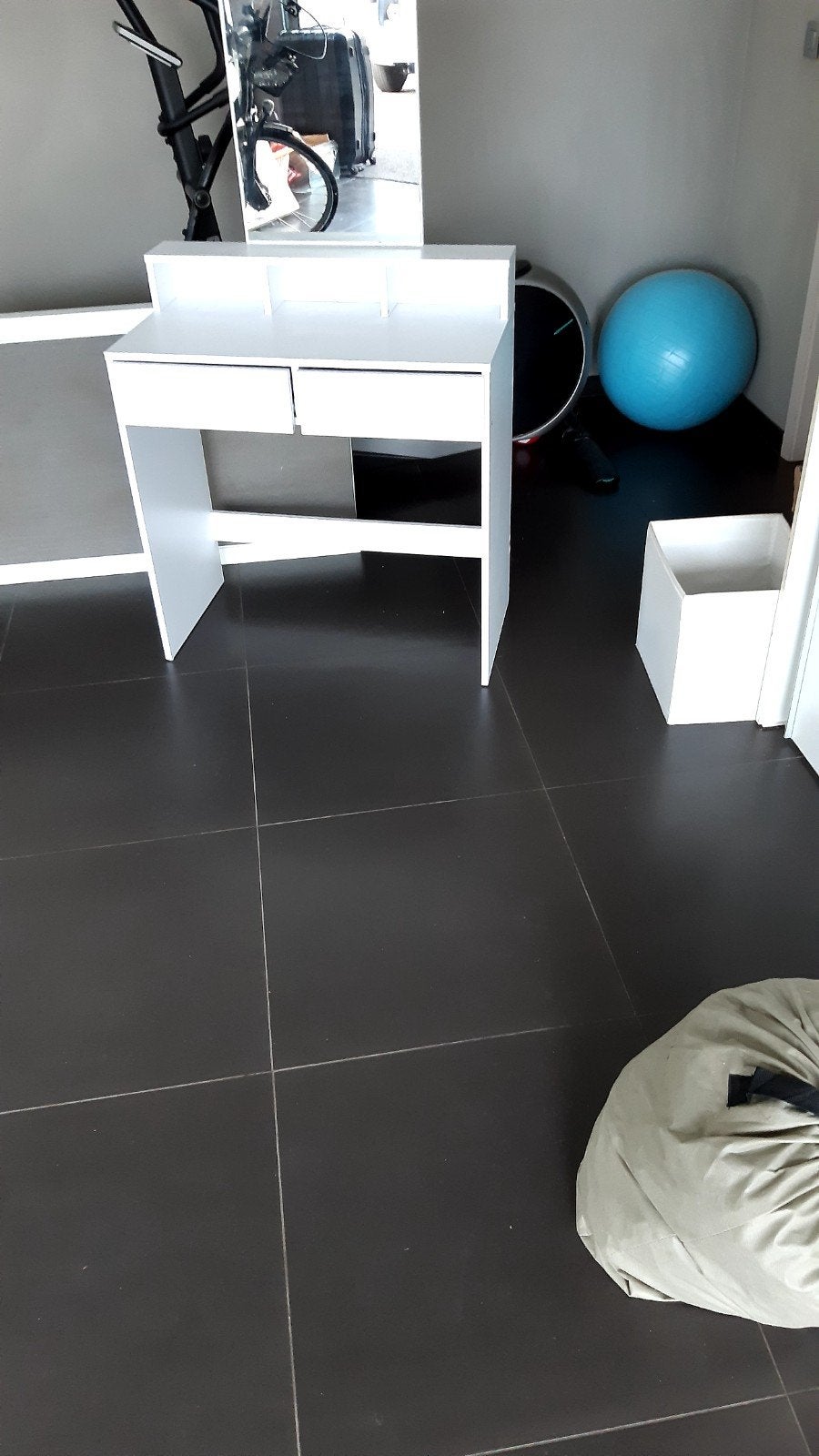 Toilettafel / sminktafel, Ophalen