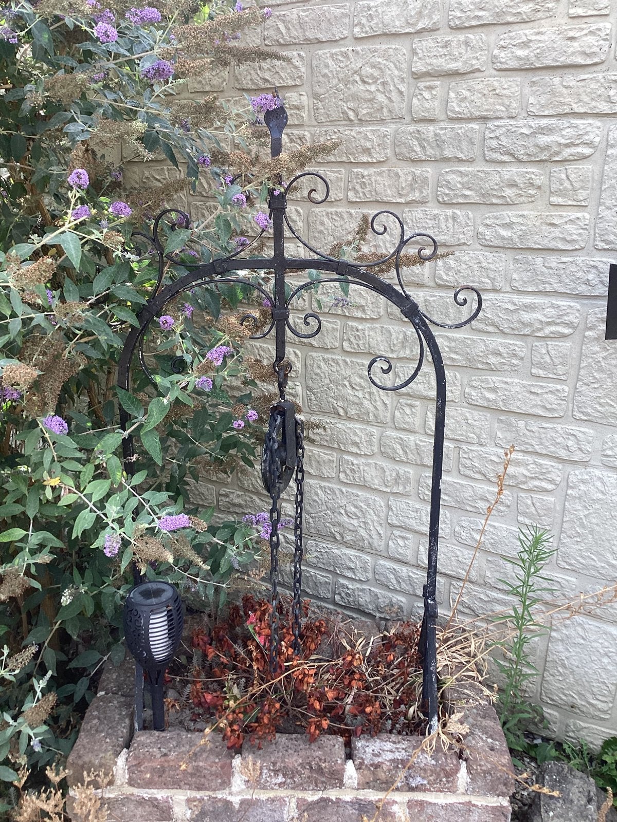 Waterput ornament, Tuin en Terras, Ophalen, Gebruikt