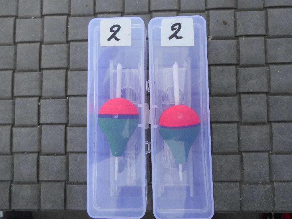 2 x dobbers met lijn 5 euro, Enlèvement, Neuf, Flotteur ou Plomb