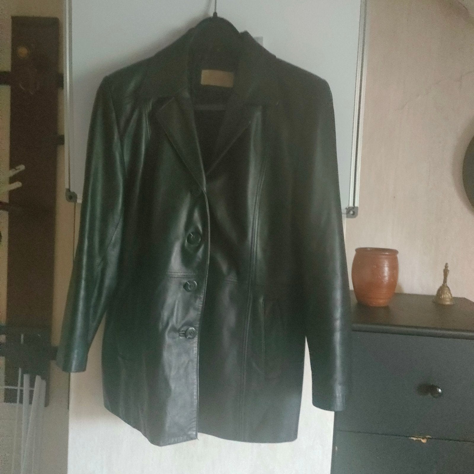 Leren damesvest, Donna D, Ophalen, Zo goed als nieuw