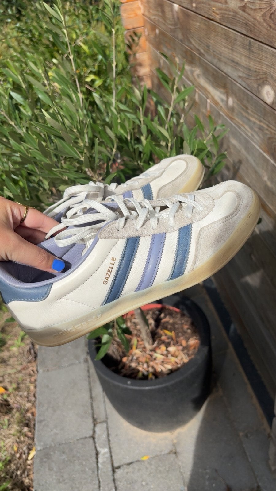 Adidas gazelle schoenen, Kleding | Dames, Blauw, Sportschoenen, Ophalen of Verzenden, Gedragen