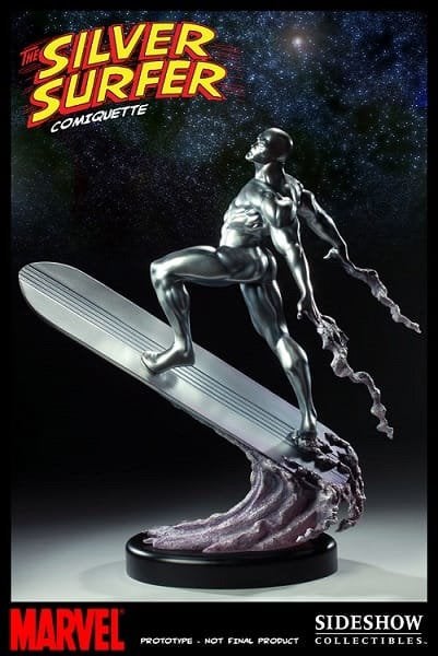 Sideshow Silver Surfer Comiquette Premium format statue, Enlèvement, Comme neuf, Fantasy