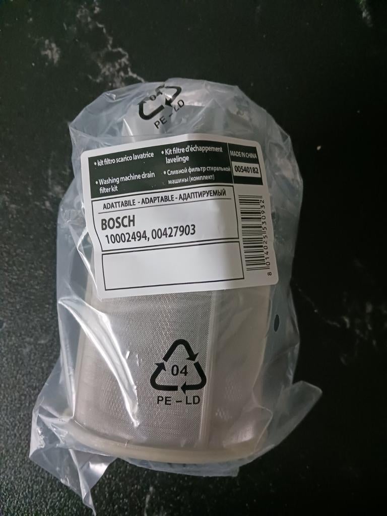 Filter vaatwasser, Ophalen