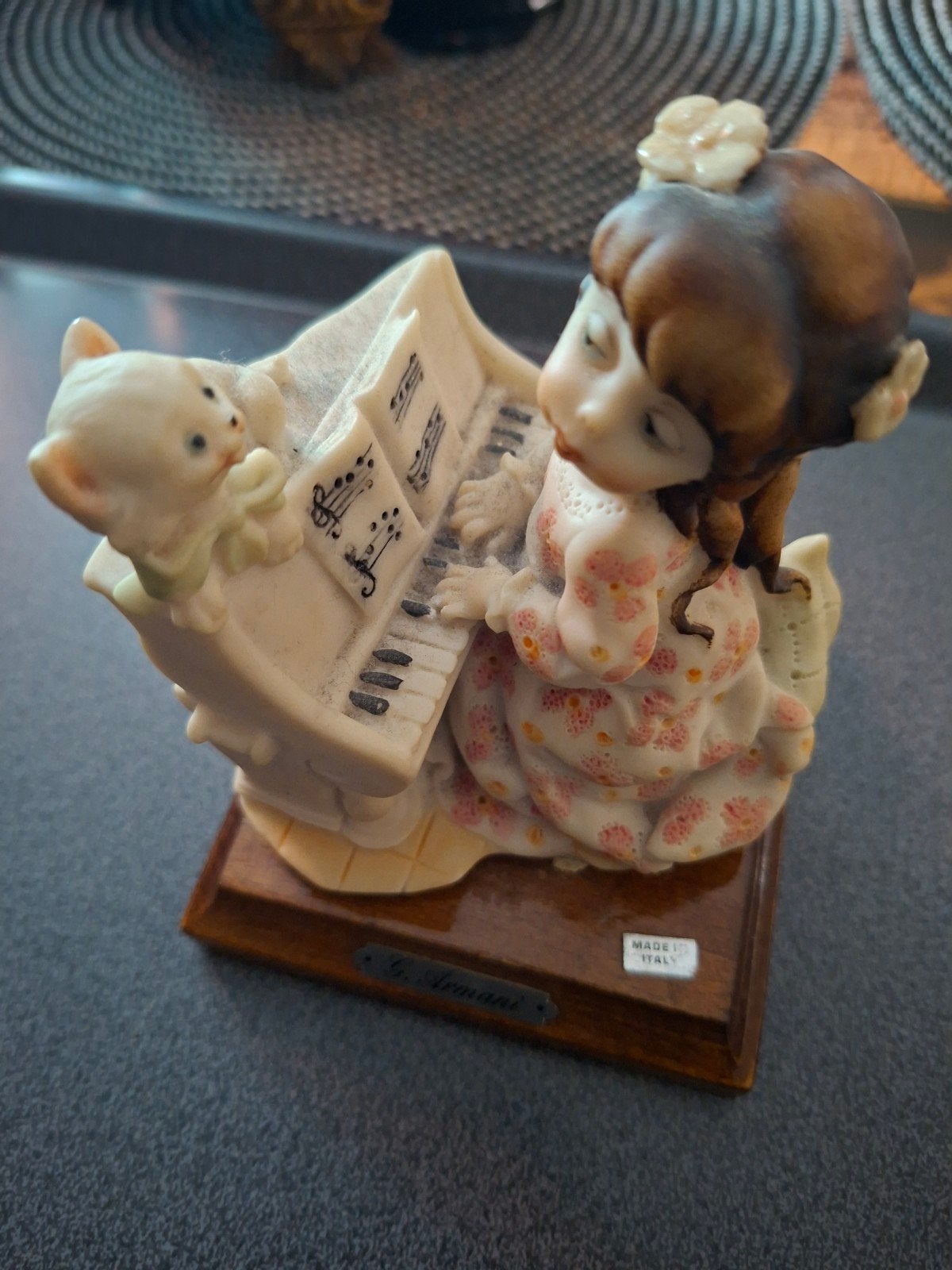 Origineel Giuseppe Armani Beeldje (1987) – Meisje aan Piano, Ophalen