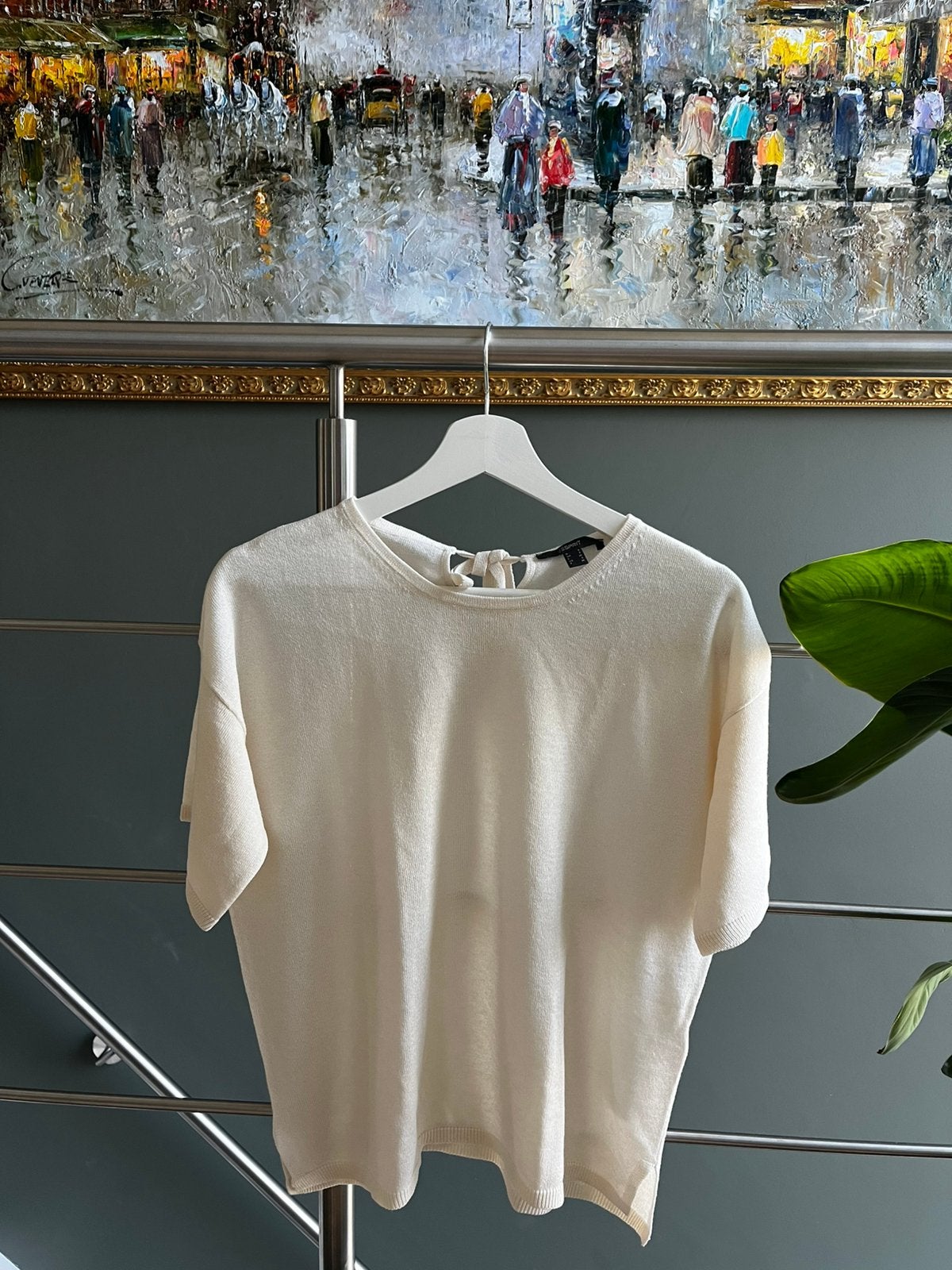 Crèmekleurige fijngebreide top Esprit – maat M, Maat 38/40 (M), Beige, Nieuw, Ophalen of Verzenden