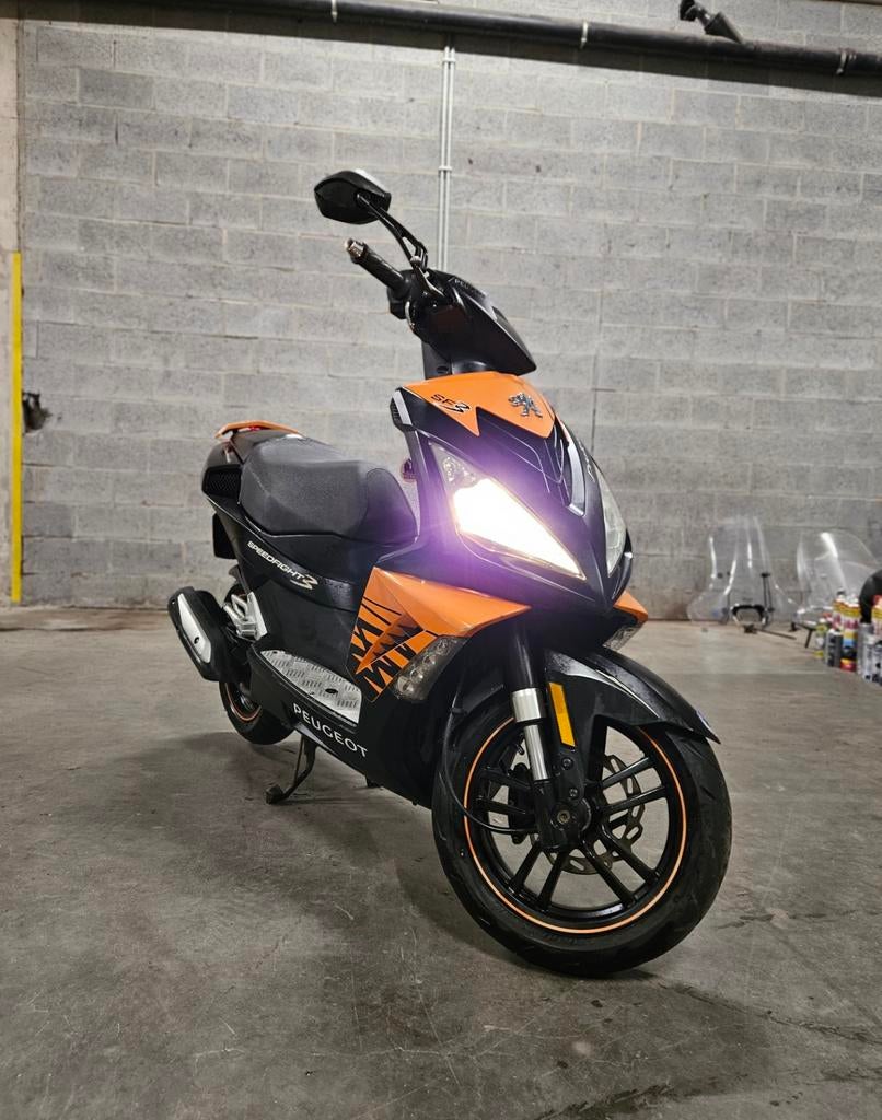 Peugeot SF3 Darkside 50cc Classe A 4 temps 2011 - Test, Vélos & Vélomoteurs, Enlèvement ou Envoi, Utilisé, Speedfight, Classe A (25 km/h)