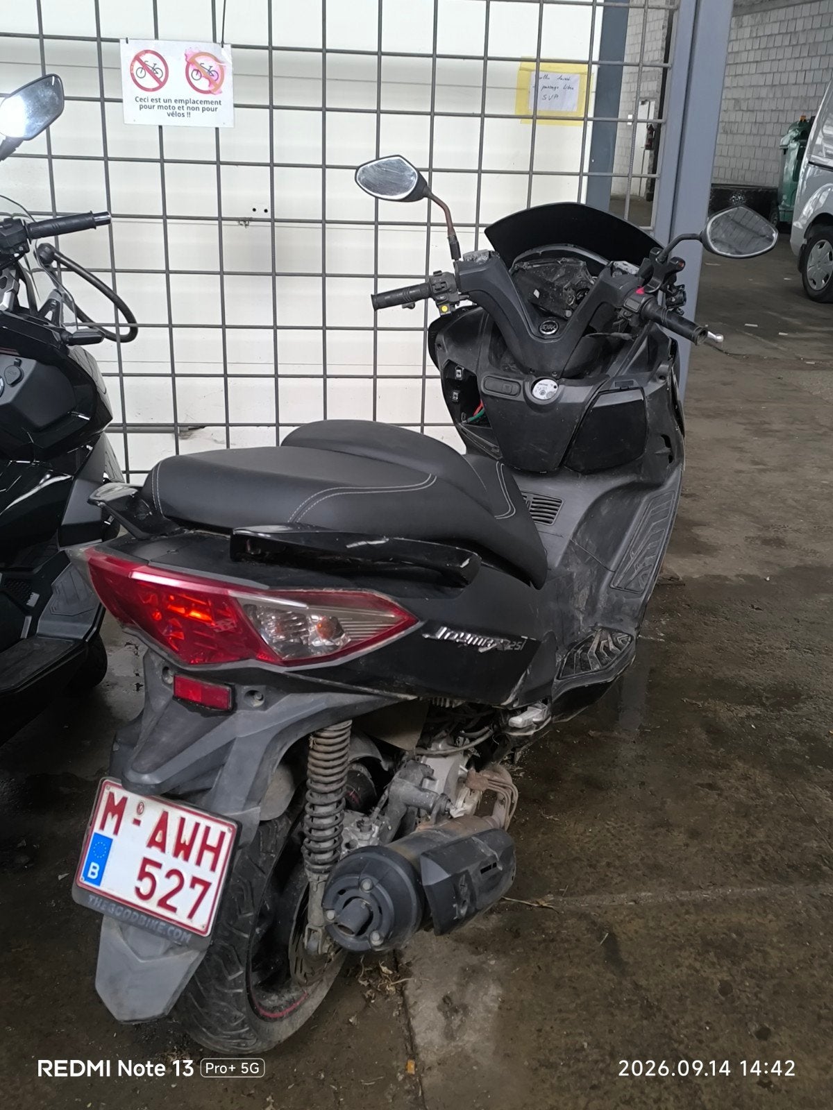 sym joymax 125 cc 2016, Enlèvement