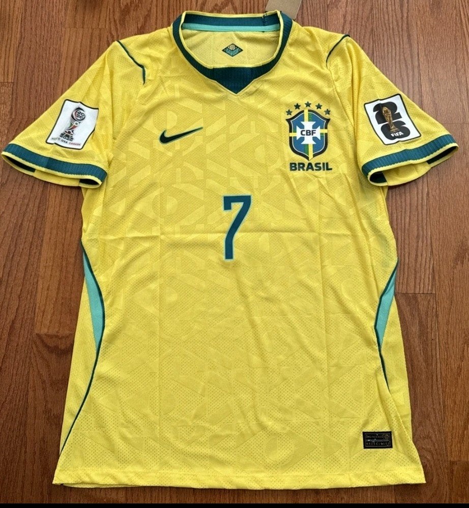 Brazilie Vinicius JR Origineel WorldCup Nieuw 2026, Envoi