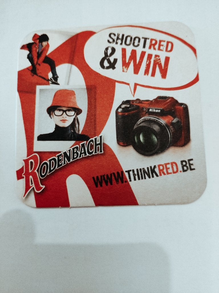 Bierviltje Rodenbach, Ophalen of Verzenden, Zo goed als nieuw, Viltje(s), Overige merken