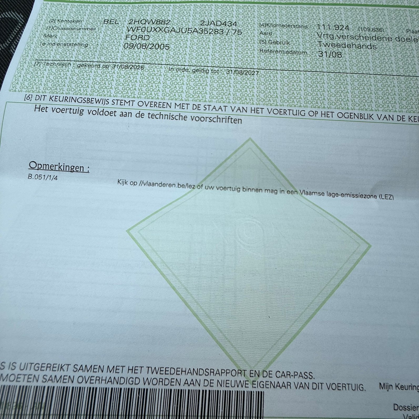 Ford fusion automatique 2005 euro 4 -1.4 essence 113000 km, Enlèvement, Utilisé