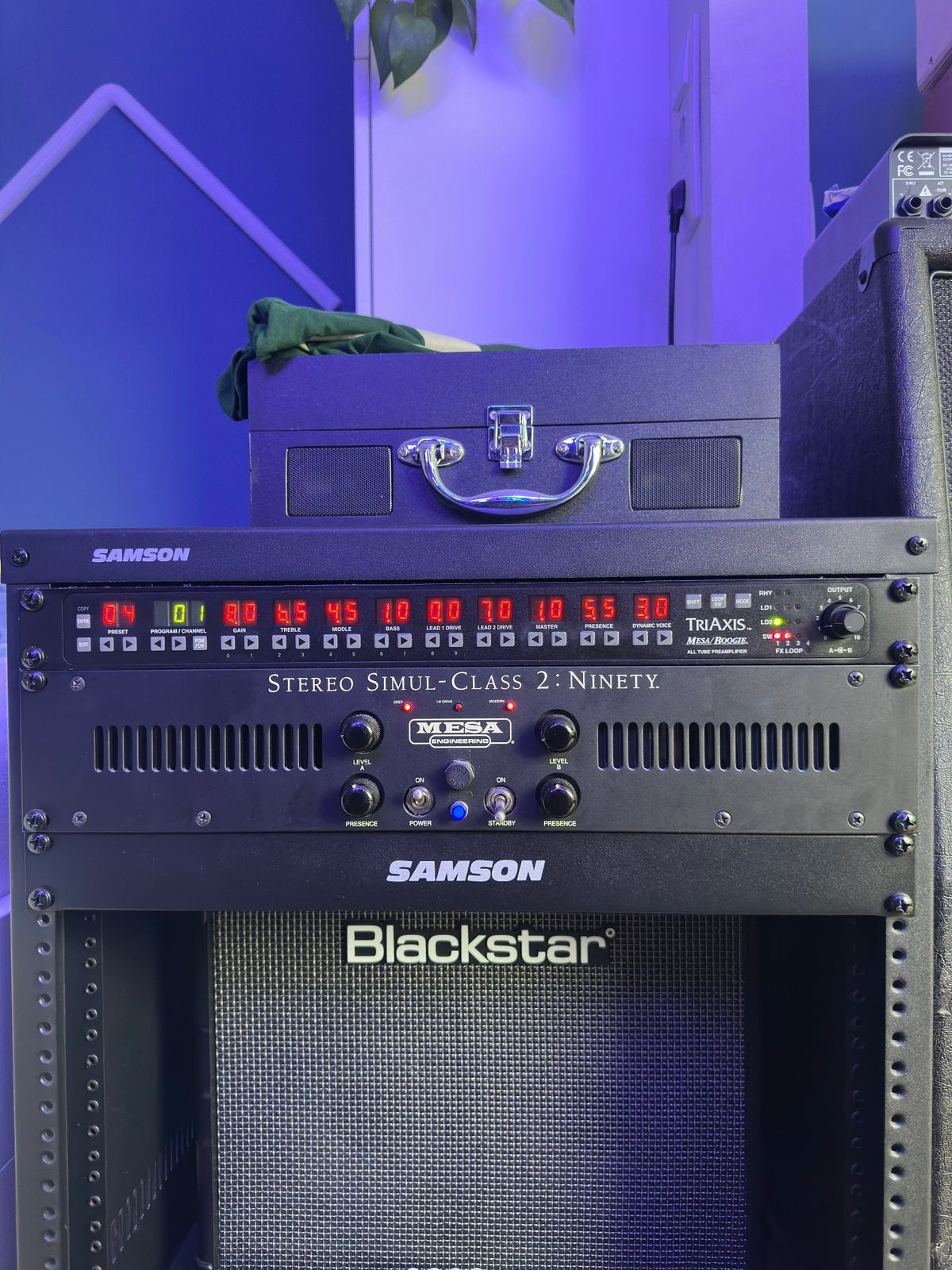 Mesa Boogie triaxis + 2:90, Muziek en Instrumenten, Ophalen, Gebruikt, Gitaar, 50 tot 100 watt