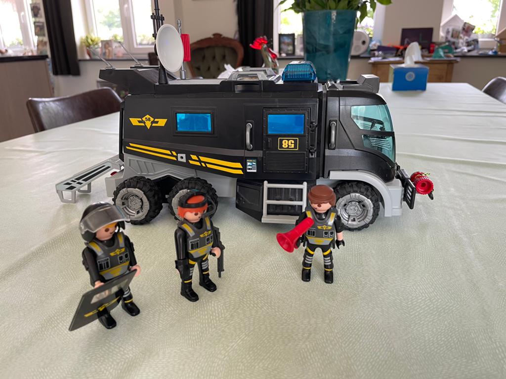 PLAYMOBIL City Action SIE-truck met licht en geluid - 9360, Enlèvement, Comme neuf