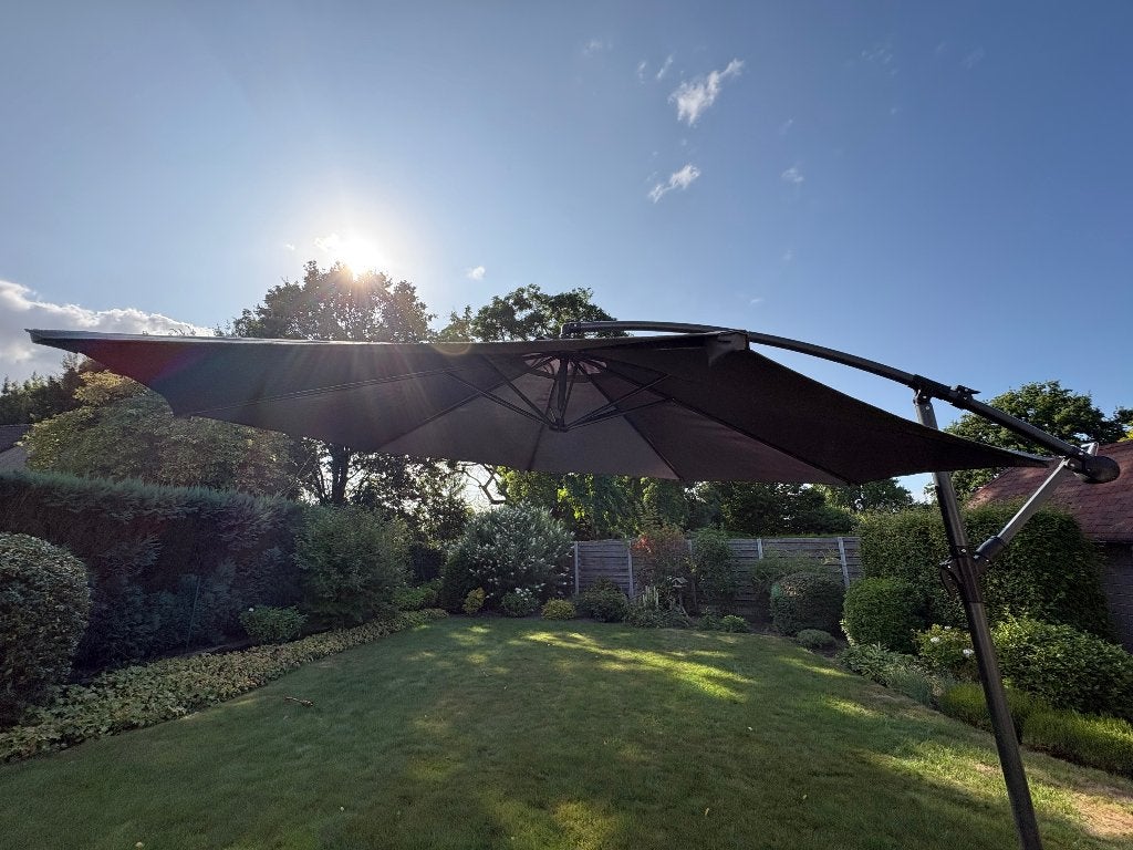 Zweefparasol - zeer goede staat, Ophalen, 2 tot 3 meter, Verstelbaar, Zweefparasol