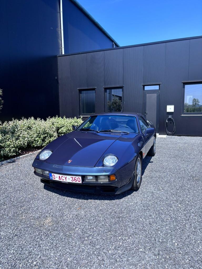 Porsche 928 S, Auto's, Porsche, Bedrijf, Te koop, Benzine, 2 deurs, Automaat, Blauw, Blauw, Leder en Stof, Ophalen