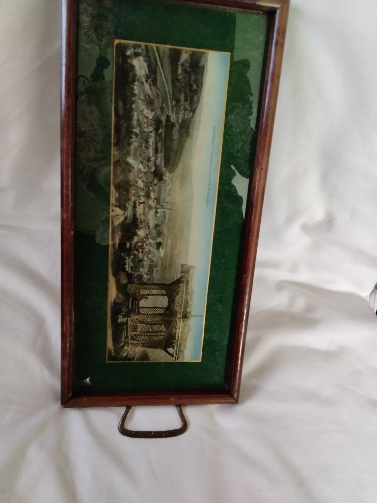 Oude dienblad, Ophalen