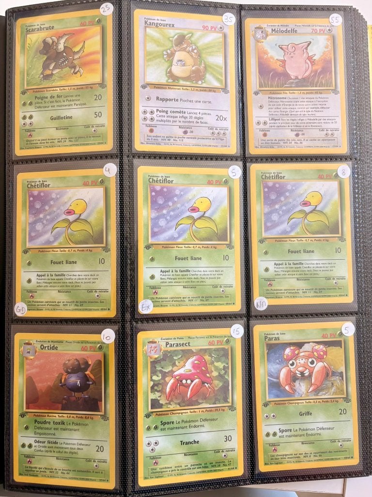 Lot Pokémon Wizards – Base Set, Jungle & Fossil, Enlèvement ou Envoi, Utilisé, Plusieurs cartes