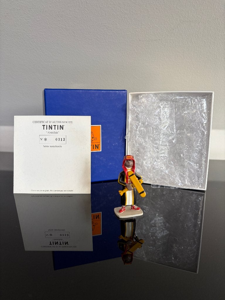 Abdallah (et son avion) Ref. 46915 BC, Collections, Enlèvement ou Envoi, Tintin, Comme neuf, Statue ou Figurine