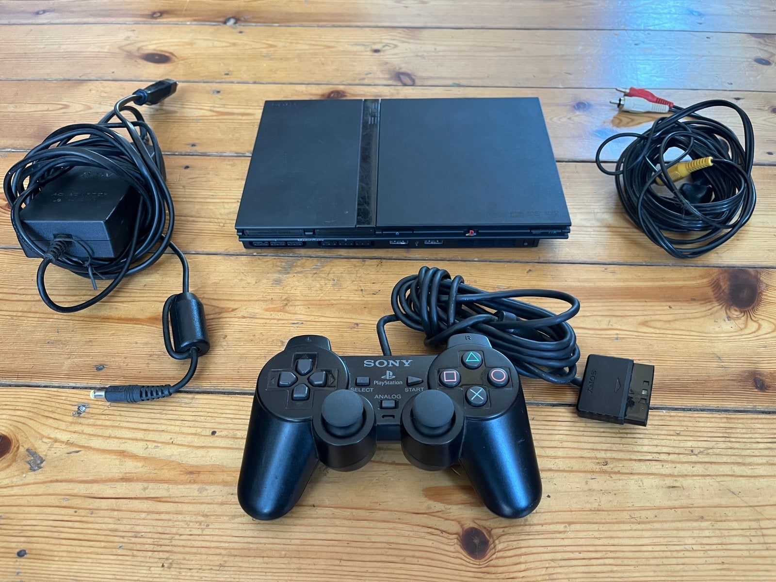 Console Sony PlayStation 2 (PS2) - Pack Complet, Enlèvement ou Envoi, Noir, Slim