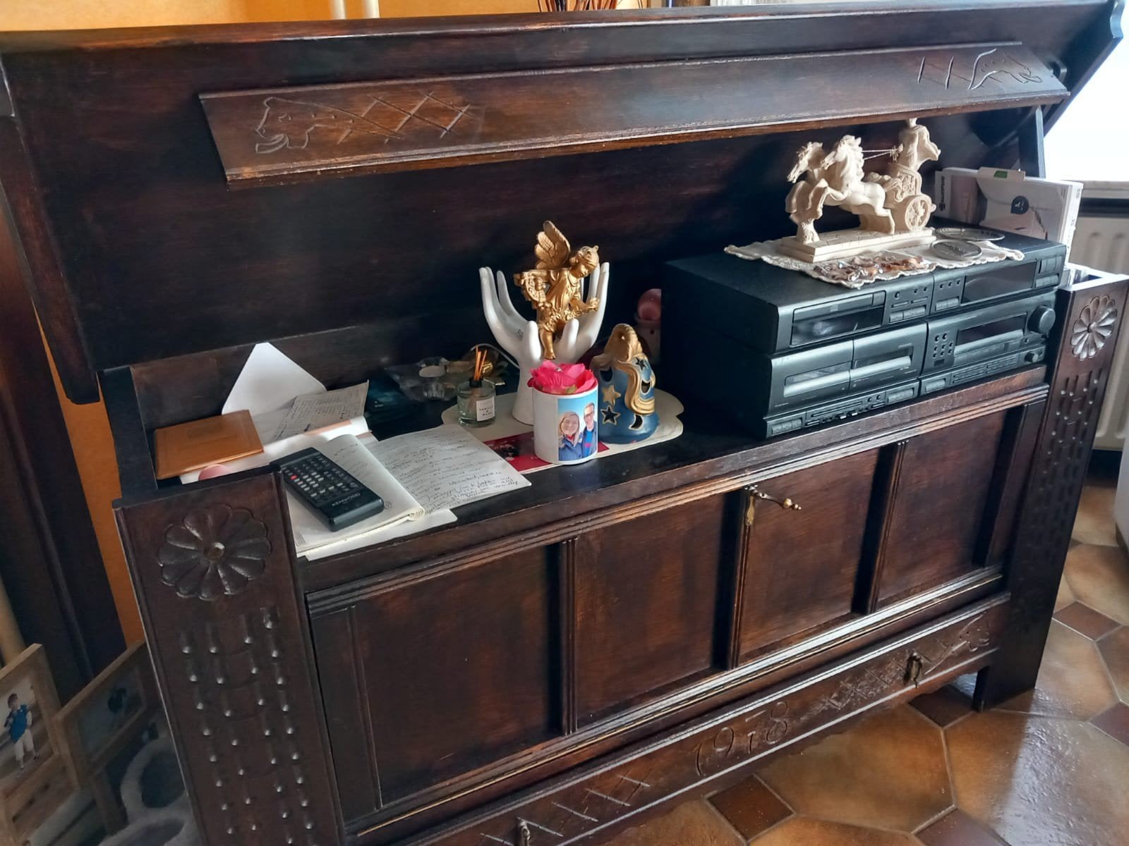antieke kast, Ophalen