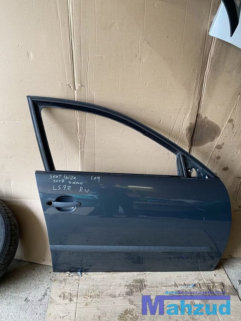 SEAT IBIZA 3 6L1 Grijs LS7Z Rechts rechter voor deur portier, Auto-onderdelen, Carrosserie, Deur, Seat, Voor, Rechts, Gebruikt