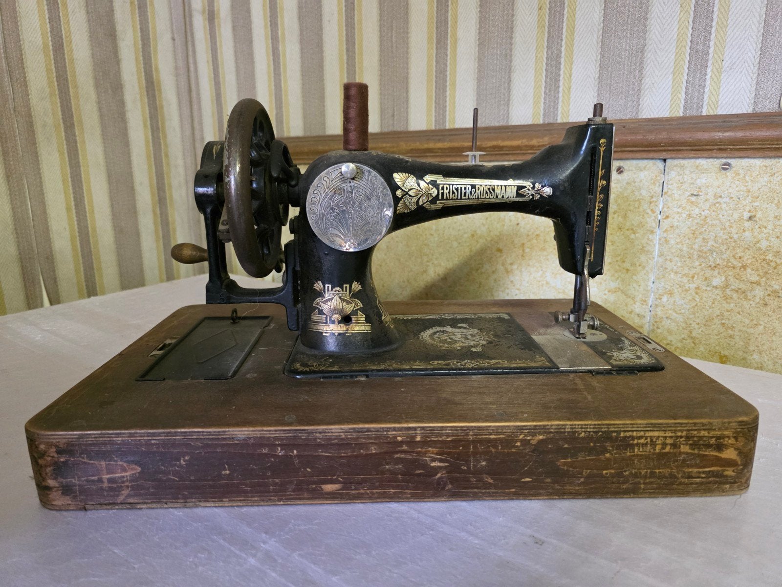 Antieke Frister & Rossmann Berlin handnaaimachine ca. 1914, Antiek en Kunst, Antiek | Naaimachines, Ophalen