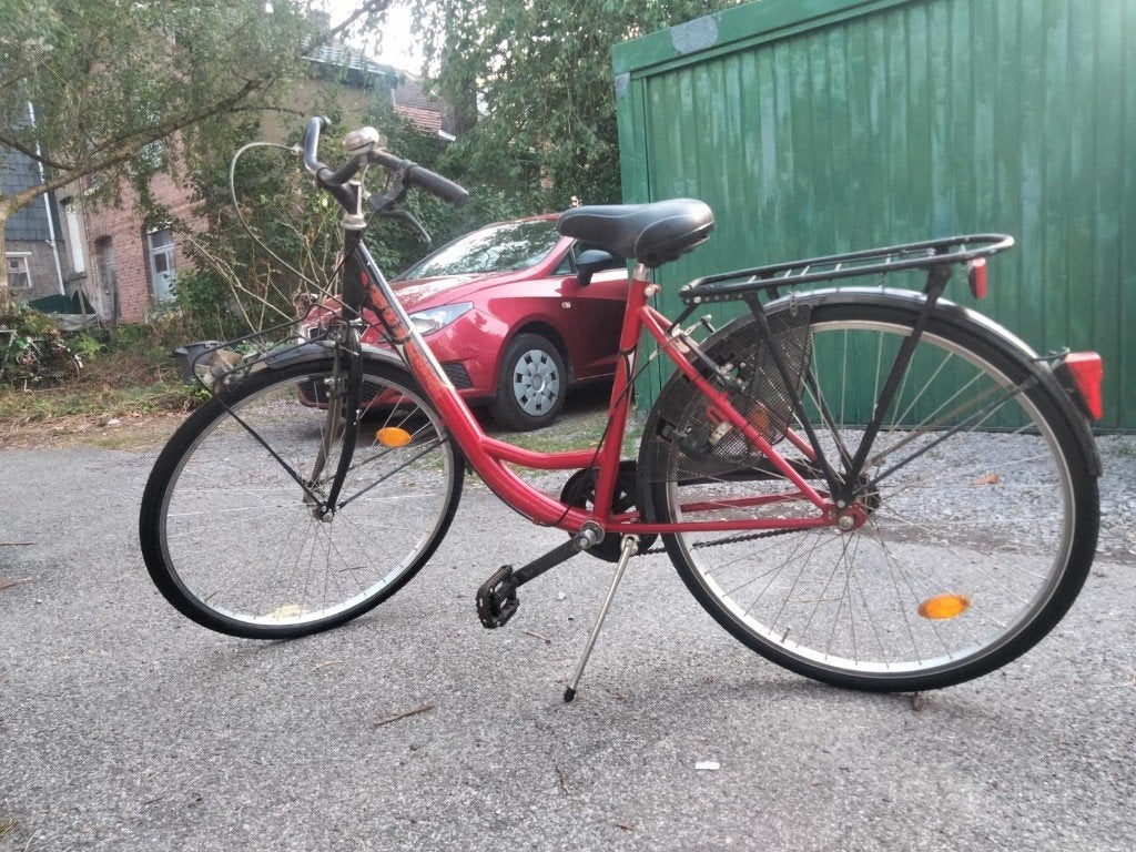 Vélo de ville rouge et noir marque Esperia, Enlèvement, Utilisé, Autres marques