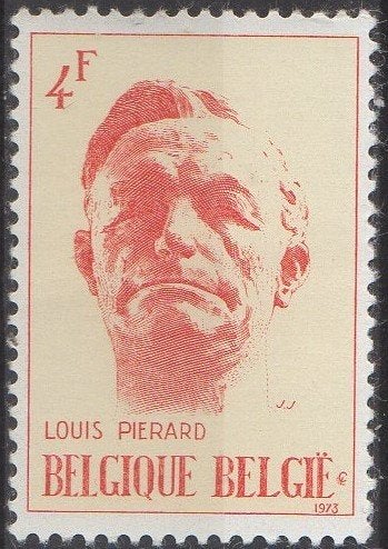 België - Louis Piérard schrijver Yvert 1683, Envoi, Non oblitéré