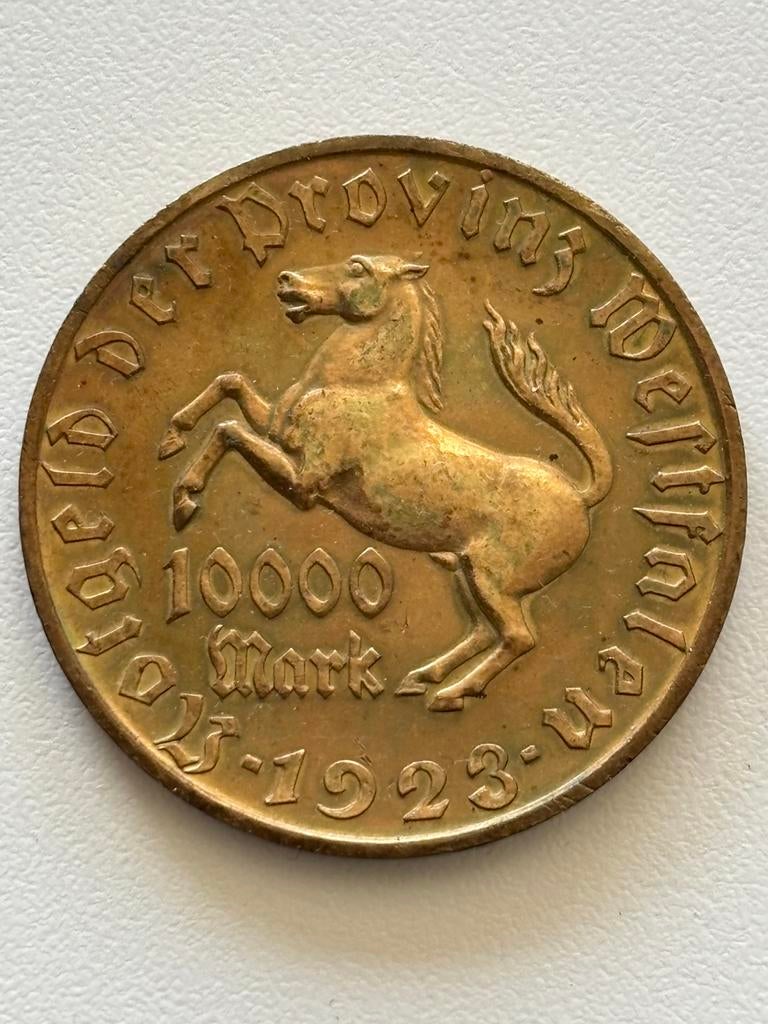 10000 Mark 1923 Duitsland, Ophalen, Duitsland, Losse munt