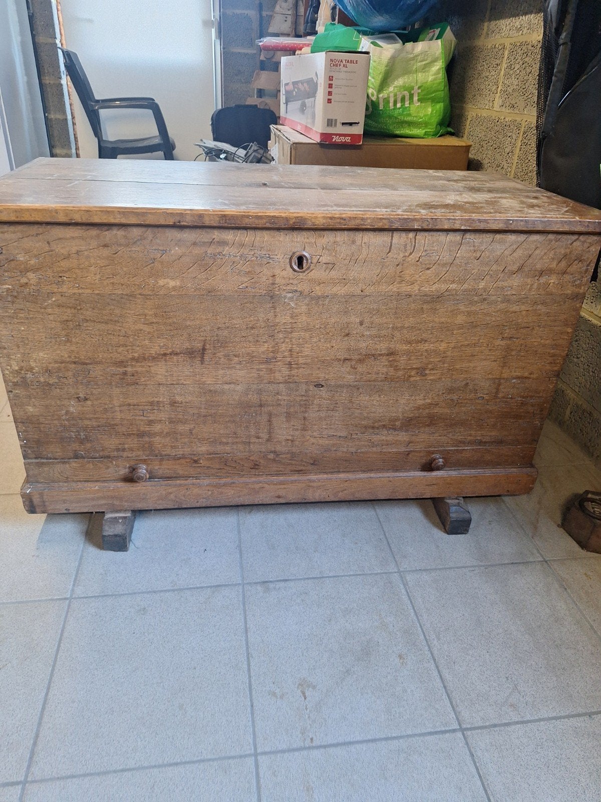 coffre en bois, Maison & Meubles, Enlèvement, Utilisé
