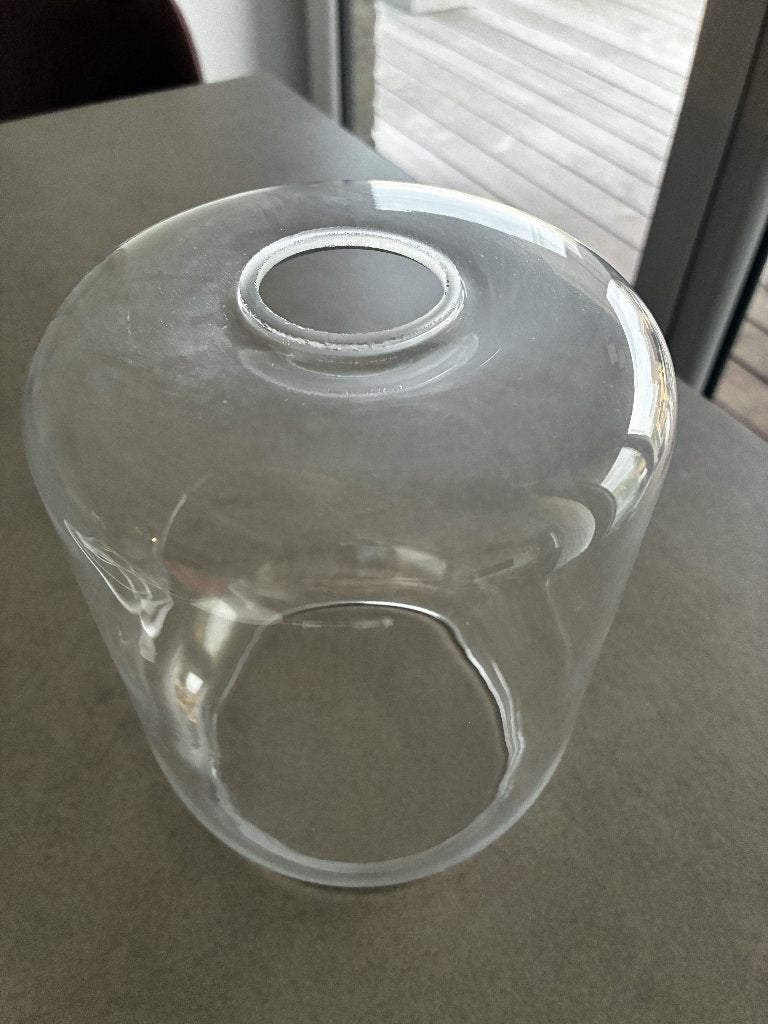 Abat jour en verre avec monture électrique Ikea, Rond, Enlèvement, Utilisé, Verre