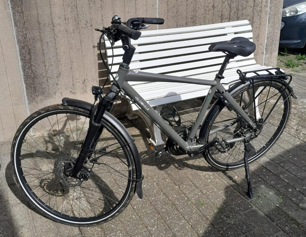 Herenfiets, kleur grijs, Enlèvement