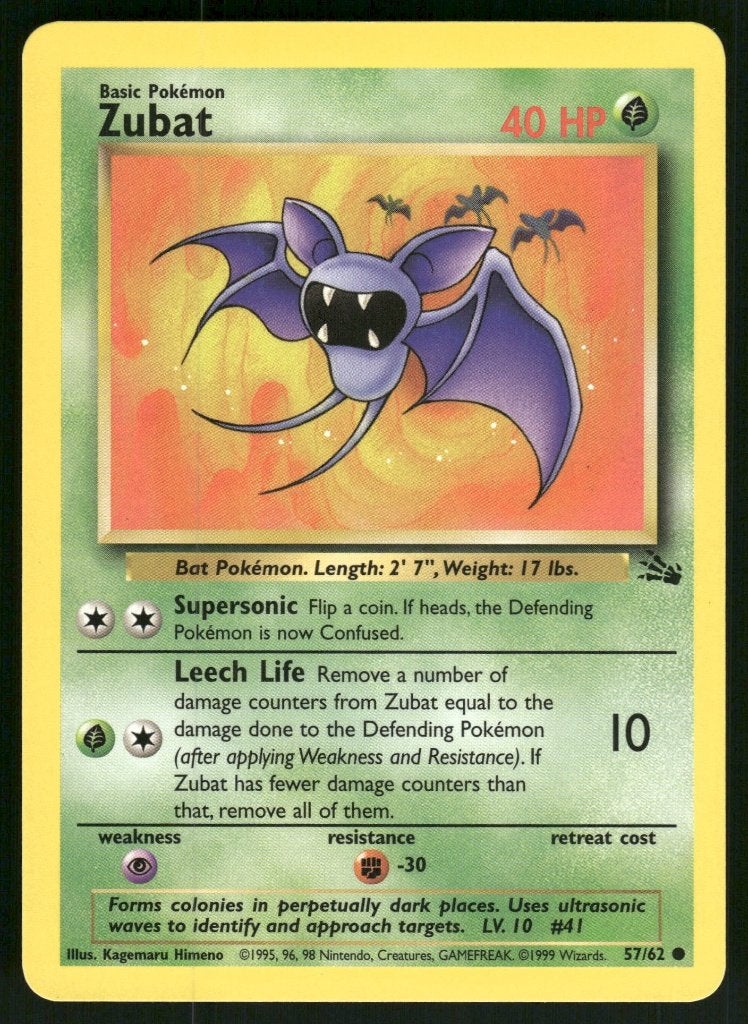 Zubat 57/62 - Fossil (NM), Envoi, Utilisé