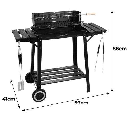 Kaminer Houtskool BBQ met Deksel & Draaispit (Nieuw), Ophalen, Nieuw