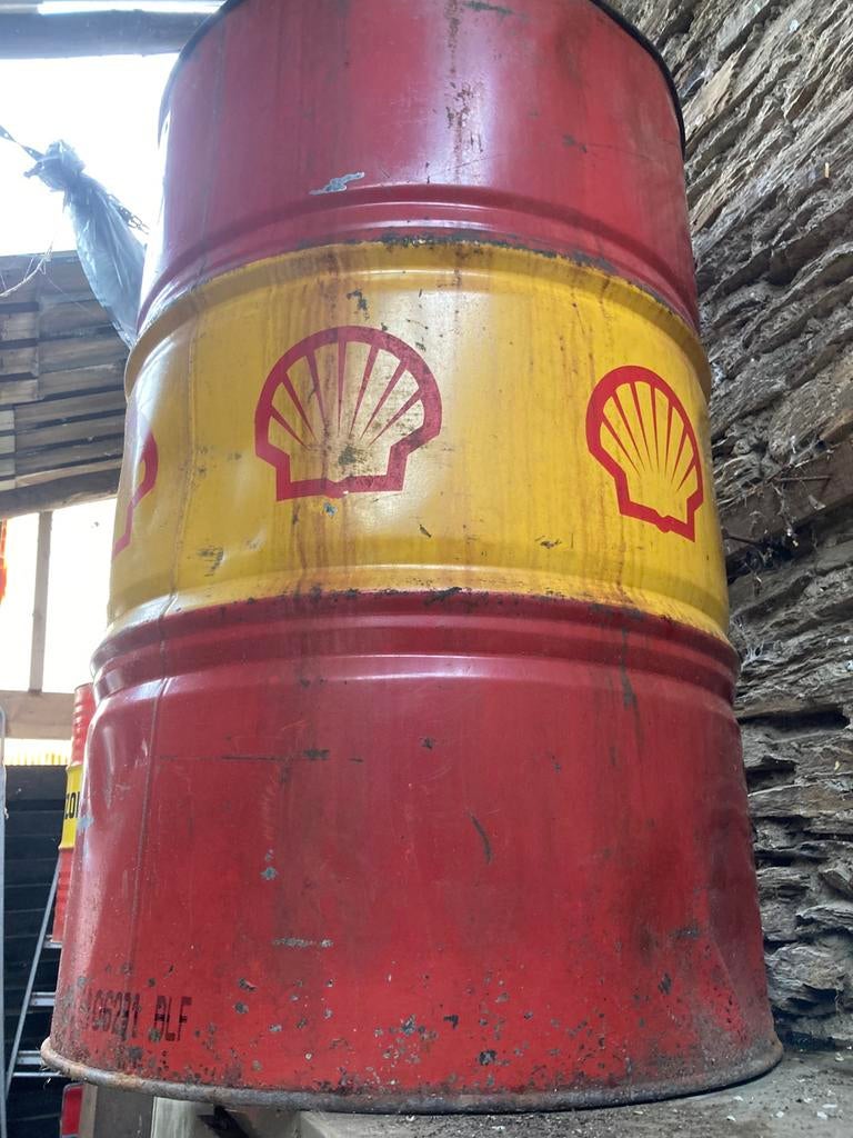 À vendre fût shell ancien 200l, Verzamelen, Ophalen, Gebruikt