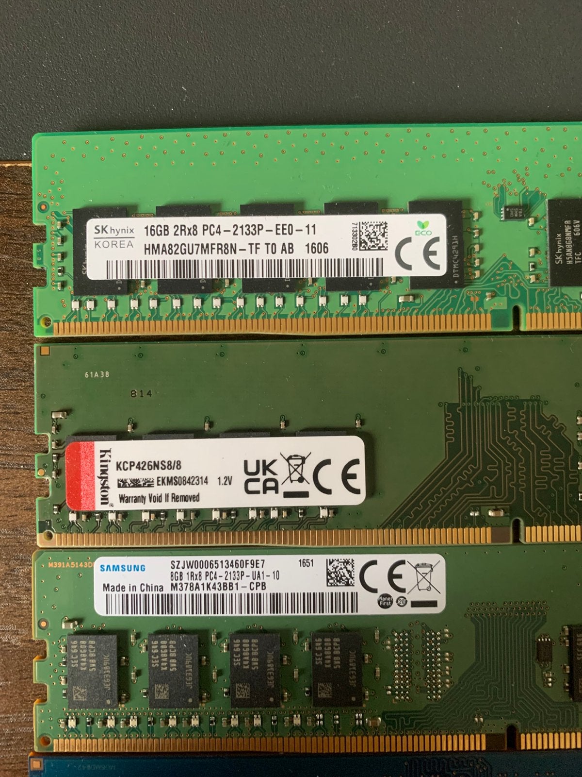 Ram-geheugen 2x 8gb Samsung en nog meer, Ophalen, Zo goed als nieuw, DDR4