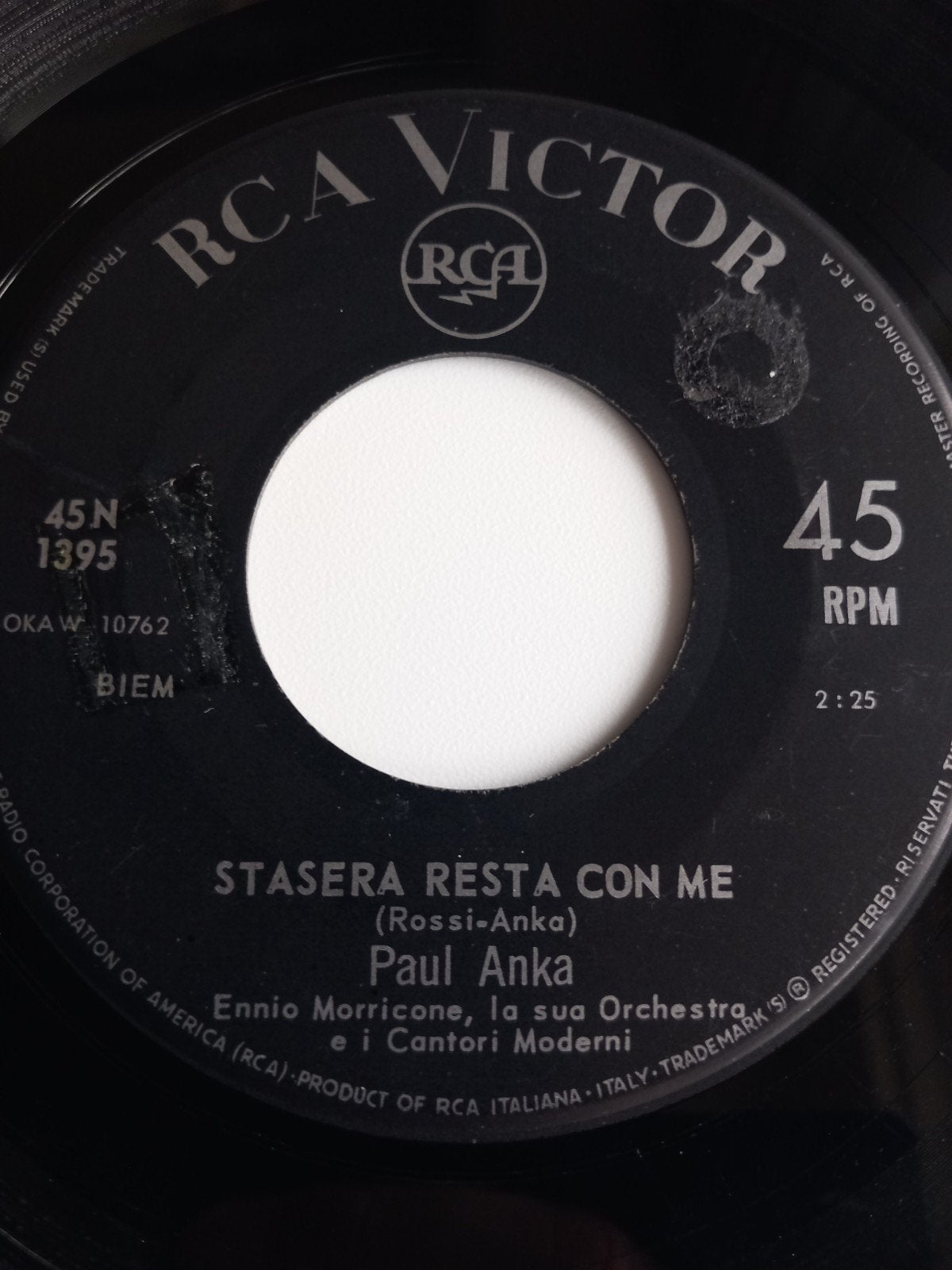 PAUL ANKA. STASERA RESTA CON ME. 60S OLDIES 45T, Ophalen of Verzenden