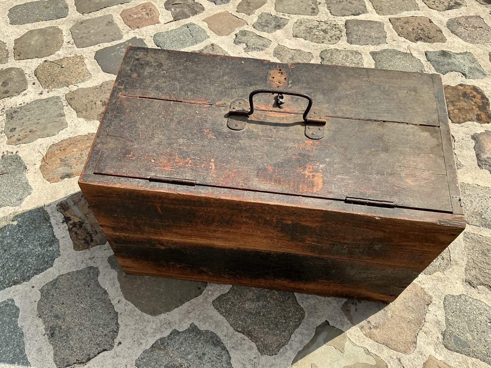 Franse brocante kist, Huis en Inrichting, Woonaccessoires | Kisten, Ophalen, Gebruikt