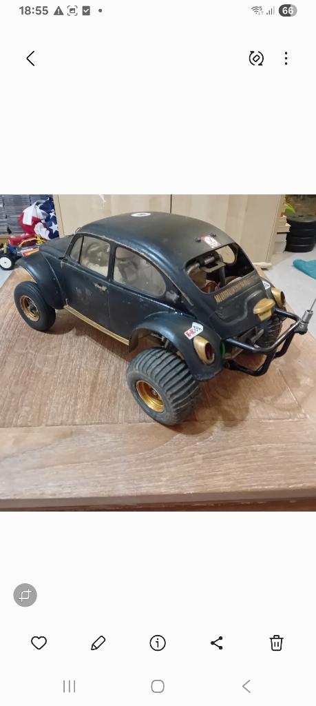 Tamiya sand scorcher vintage, Échelle 1:10, Enlèvement ou Envoi, Voiture off road, Utilisé