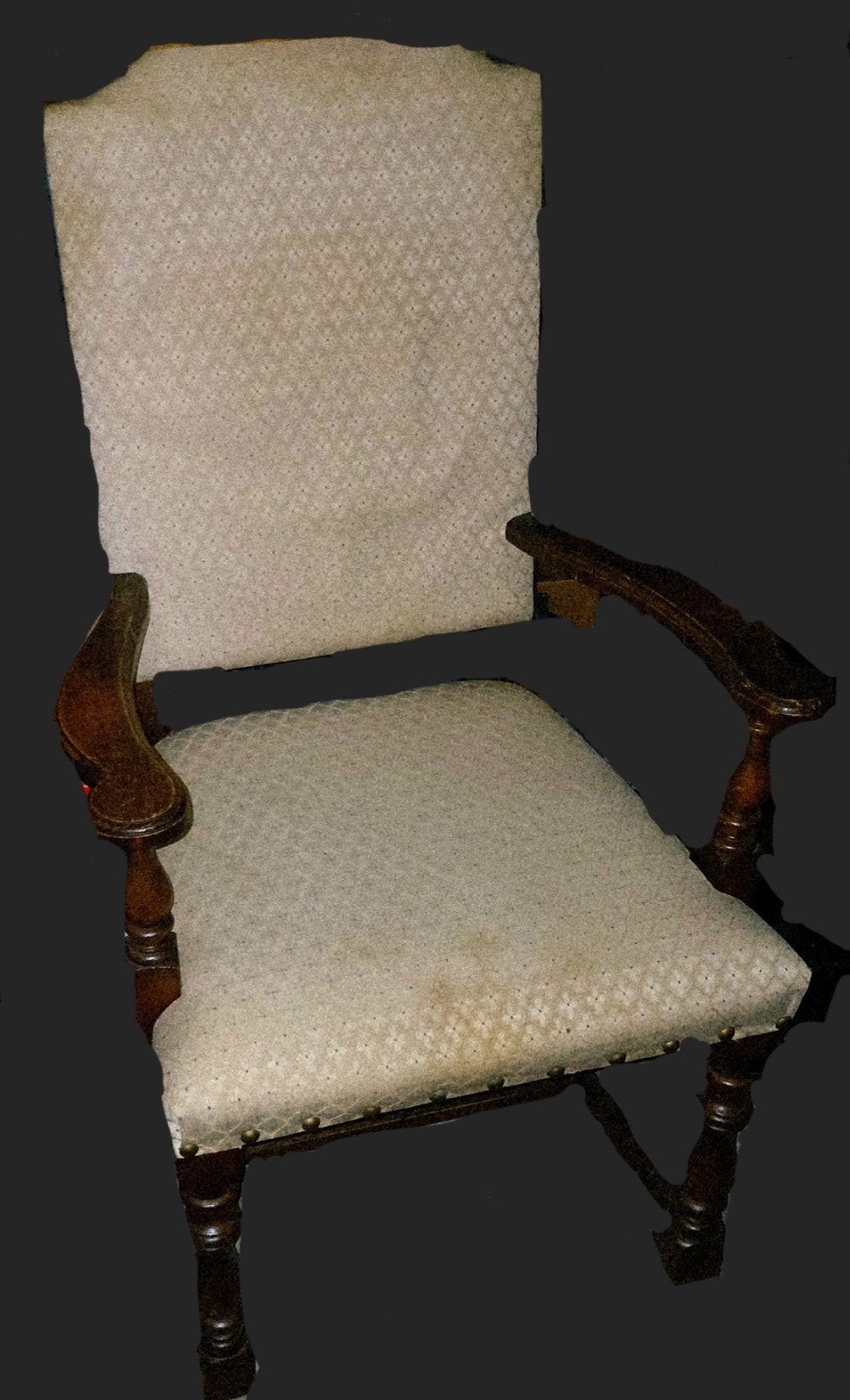 2 identieke Antieke Louis XIII kasteelstoelen eikenhout, Antiek en Kunst, Ophalen